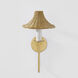 Twila 1 Light 8.75 inch Vintage Gold Leaf Wall Sconce Wall Light